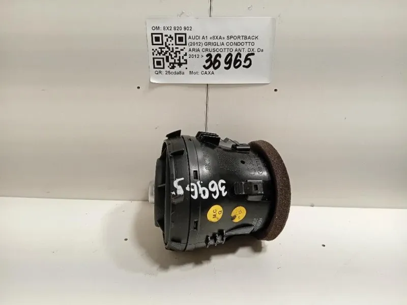 Griglia Condotto ARIA Cruscotto Centrale 8X2820902 Audi A1 8XA Sportback 2012