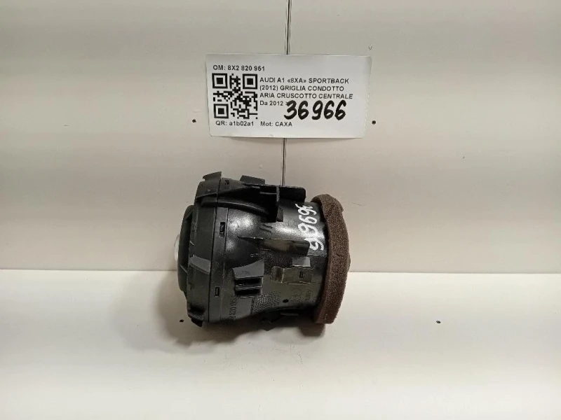 Griglia Condotto ARIA Cruscotto Centrale 8X2820951 Audi A1 8XA Sportback 2012