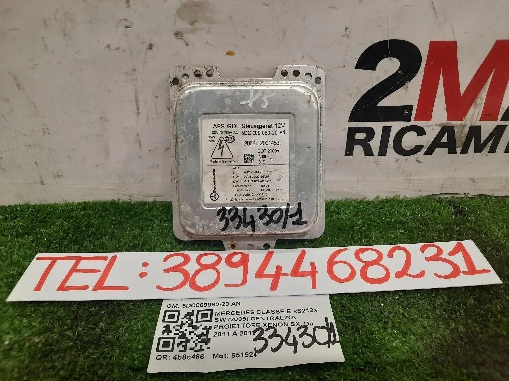 Centralina Proiettore Xenon SX 5DC009060-20 AN Mercedes Classe E S212 SW 2009