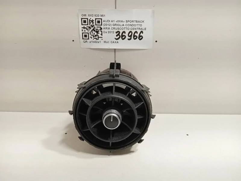 Griglia Condotto ARIA Cruscotto Centrale 8X2820951 Audi A1 8XA Sportback 2012