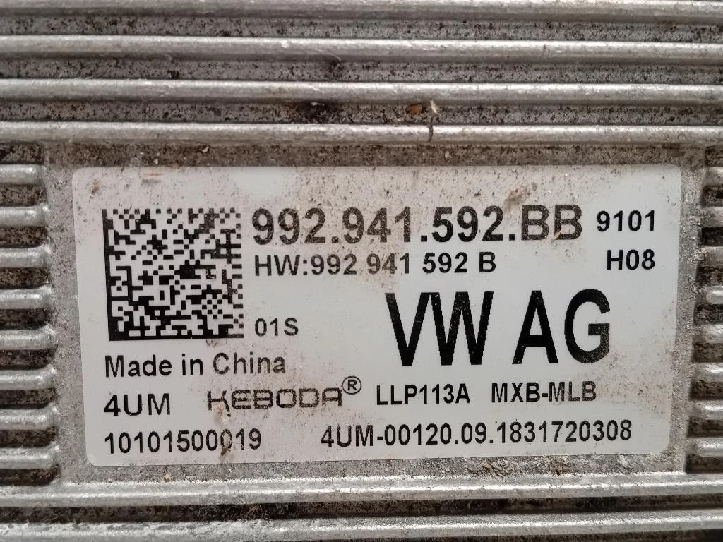 Centralina Proiettore Xenon SX 992941592BB Porsche 911 992 2019