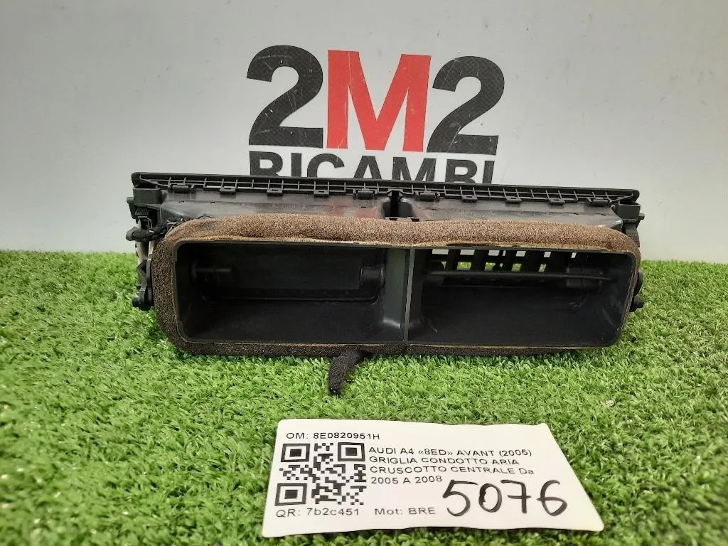 Griglia Condotto ARIA Cruscotto Centrale 8E0820951H Audi A4 8ED Avant 2005