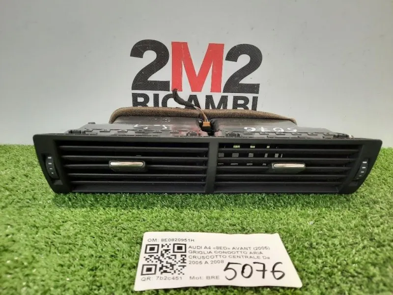 Griglia Condotto ARIA Cruscotto Centrale 8E0820951H Audi A4 8ED Avant 2005