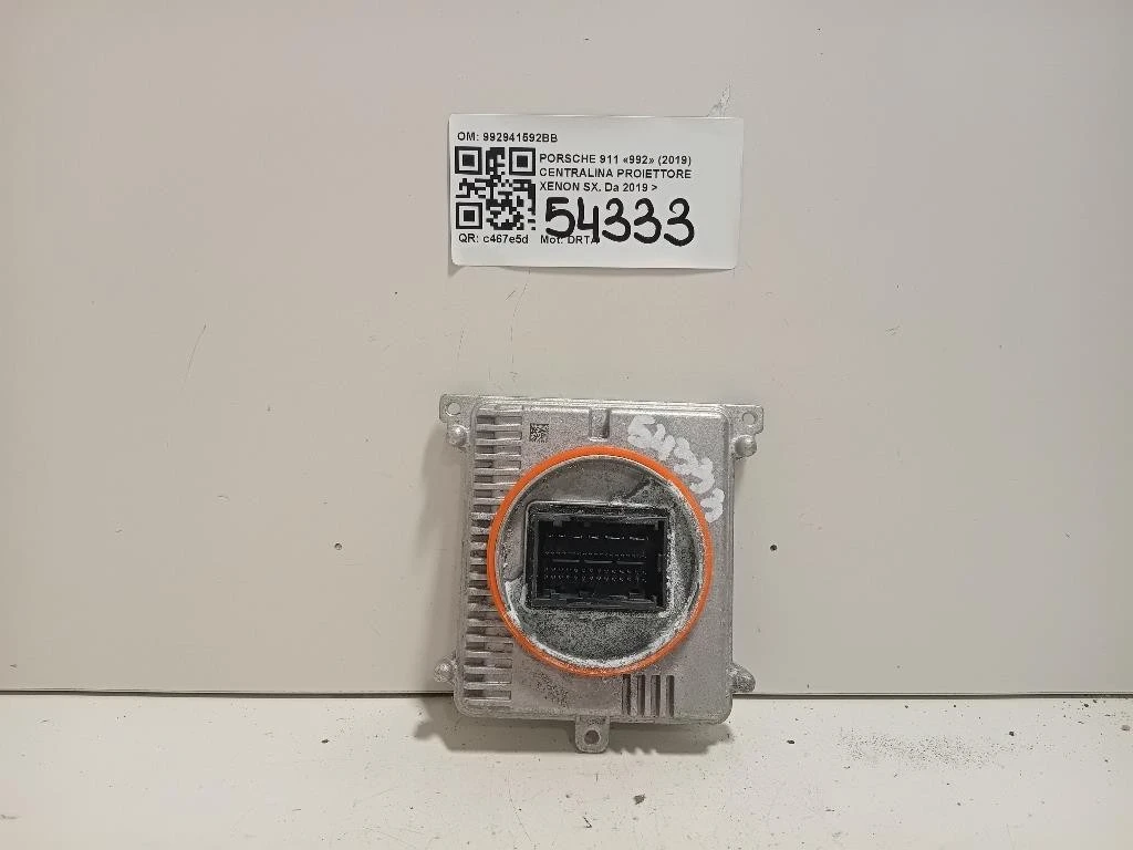 Centralina Proiettore Xenon SX 992941592BB Porsche 911 992 2019