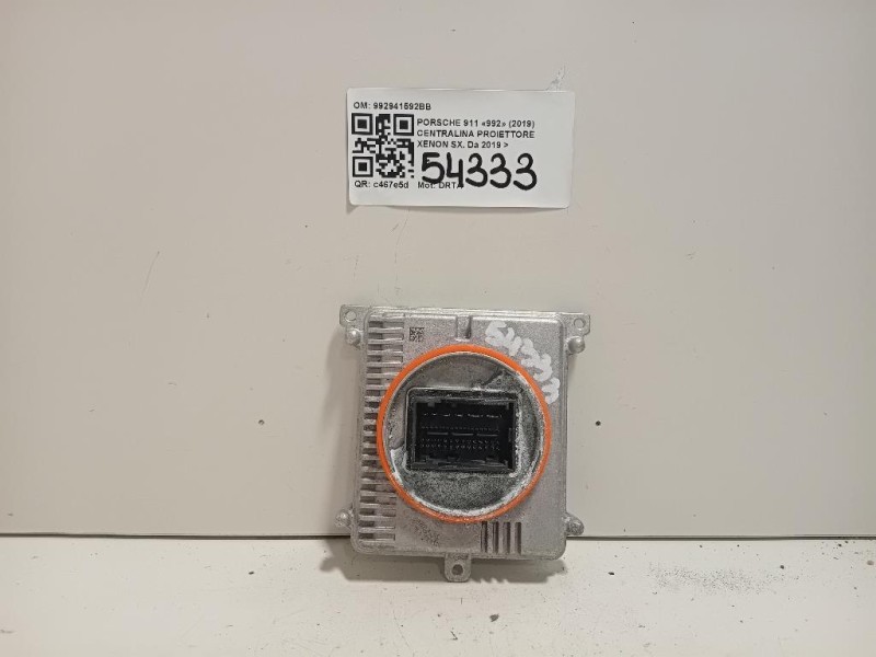 Centralina Proiettore Xenon SX 992941592BB Porsche 911 992 2019