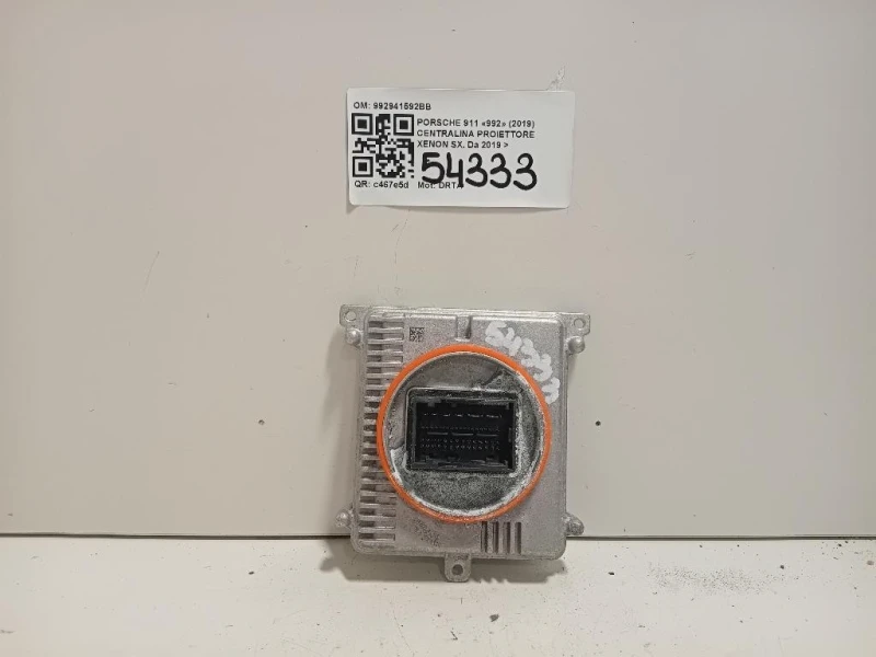 Centralina Proiettore Xenon SX 992941592BB Porsche 911 992 2019