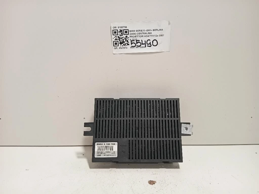 Centralina Proiettori Adattivi 9180756 Bmw Serie 5 E60 Berlina 2004