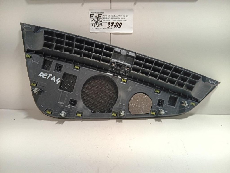 Griglia Condotto ARIA Cruscotto Centrale 8W0919068 Audi A4 8W5 Avant 2015