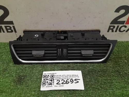 Griglia Condotto ARIA Cruscotto Centrale 8T2820951D Audi A5 8T3 2012