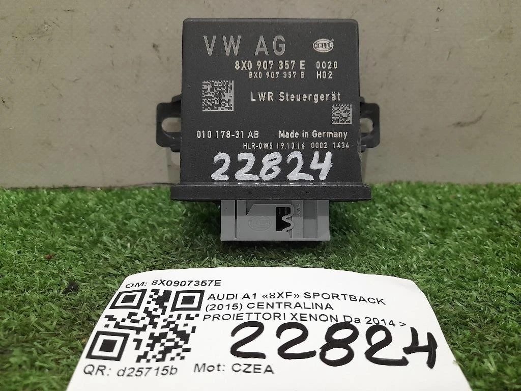 Centralina Proiettori Xenon 8X0907357E Audi A1 8XF Sportback 2015
