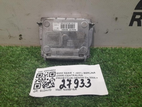 Centralina Proiettori Xenon 89034934 Bmw Serie 1 E81 Berlina 2005
