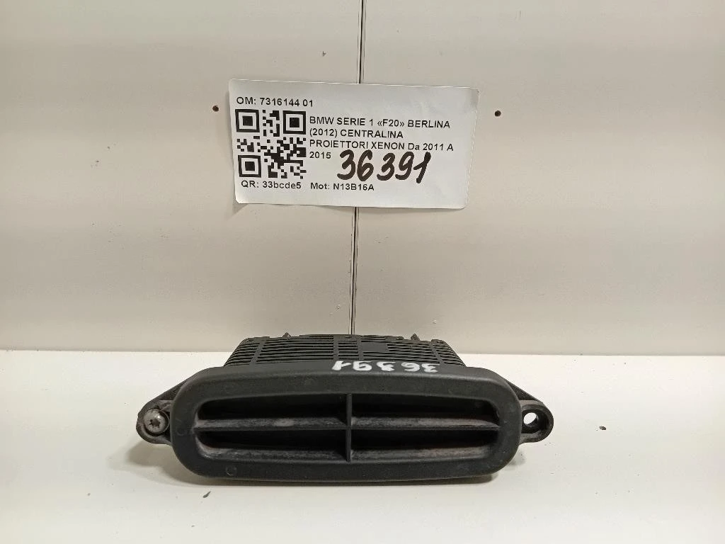 Centralina Proiettori Xenon 7316144 01 Bmw Serie 1 F20 Berlina 2012