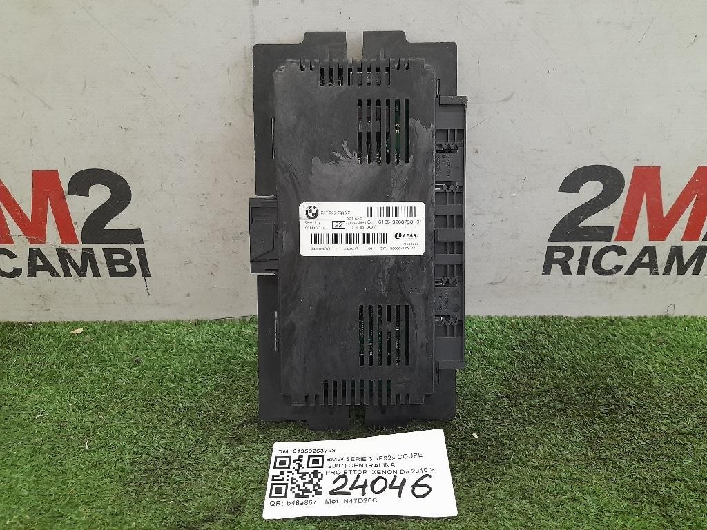 Centralina Proiettori Xenon 61359263798 Bmw Serie 3 E92 Coupe 2007