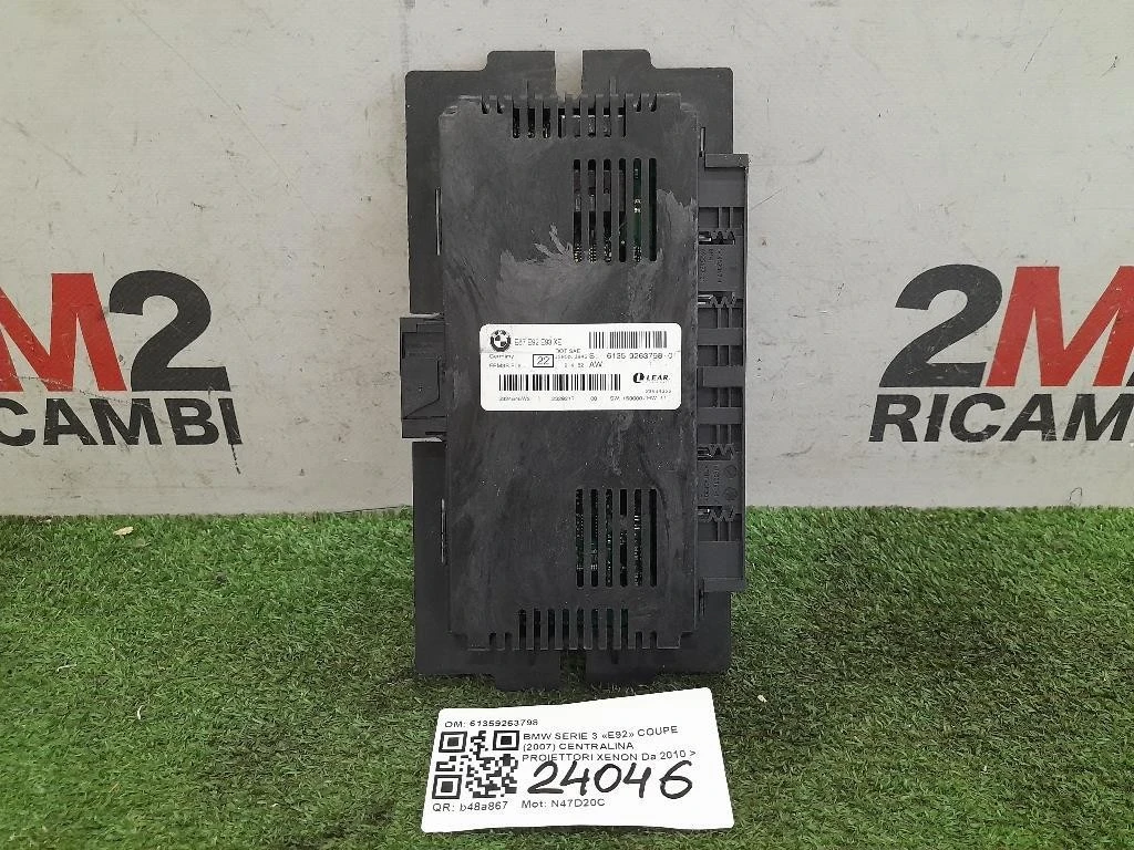 Centralina Proiettori Xenon 61359263798 Bmw Serie 3 E92 Coupe 2007
