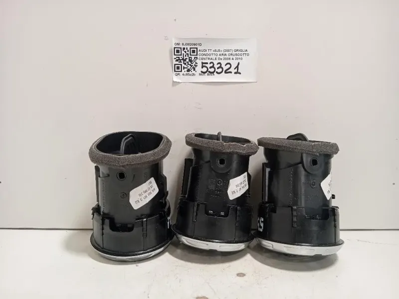 Griglia Condotto ARIA Cruscotto Centrale 8J0820901D Audi TT 8J3 2007