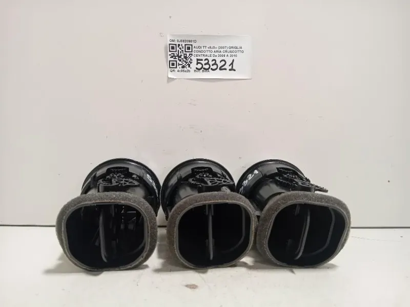 Griglia Condotto ARIA Cruscotto Centrale 8J0820901D Audi TT 8J3 2007
