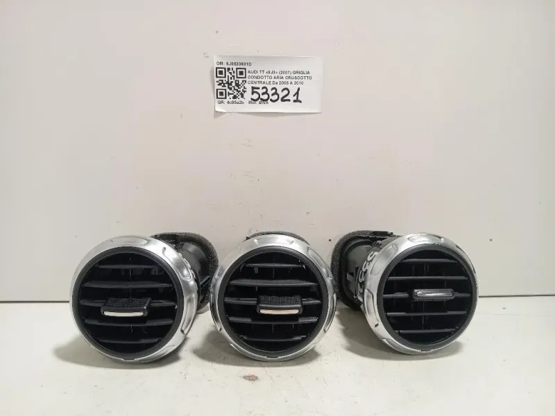 Griglia Condotto ARIA Cruscotto Centrale 8J0820901D Audi TT 8J3 2007