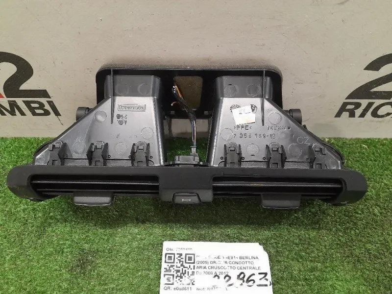 Griglia Condotto ARIA Cruscotto Centrale 7059189 Bmw Serie 1 E81 Berlina 2005