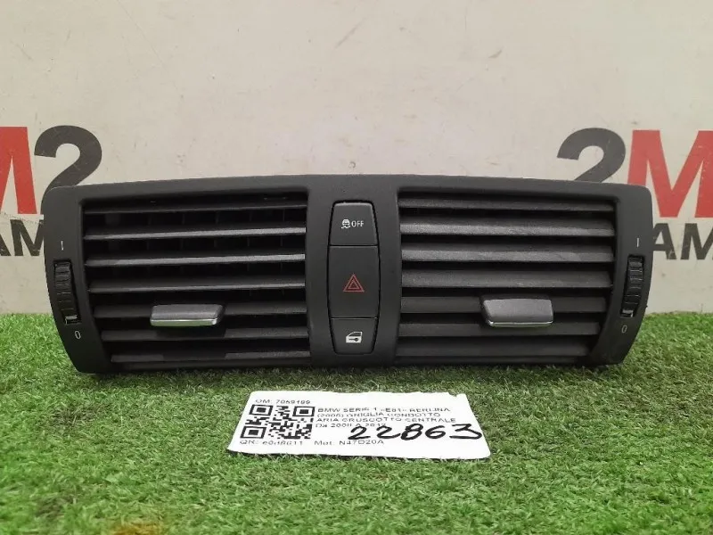 Griglia Condotto ARIA Cruscotto Centrale 7059189 Bmw Serie 1 E81 Berlina 2005
