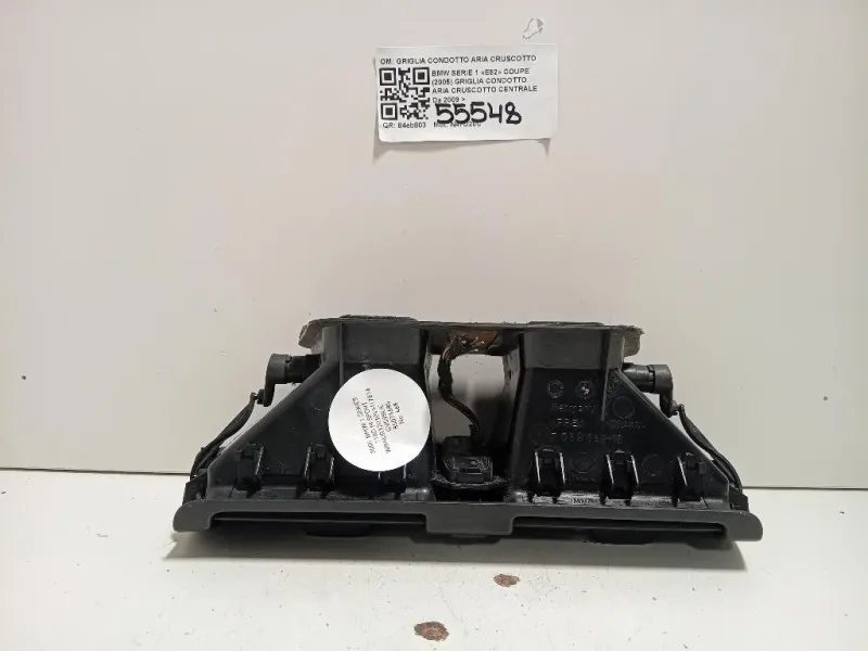 Griglia Condotto ARIA Cruscotto Centrale GRIGLIA CONDOTTO ARIA CRUSCOTTO CENTRALE Bmw Serie 1 E82 Coupe 2005