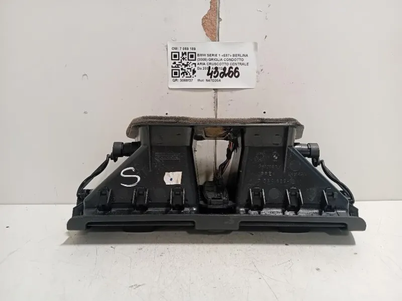 Griglia Condotto ARIA Cruscotto Centrale 7059189 Bmw Serie 1 E87 Berlina 2005