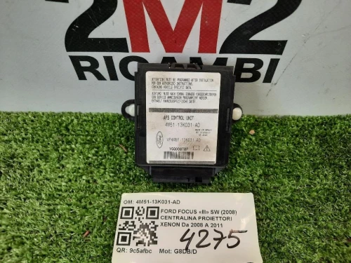 Centralina Proiettori Xenon 4M5113K031AD LUCI FARO Ford Focus III SW 2008