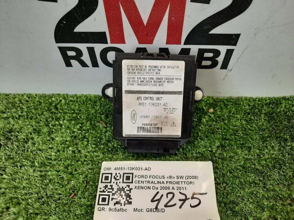 Centralina Proiettori Xenon 4M5113K031AD LUCI FARO Ford Focus III SW 2008