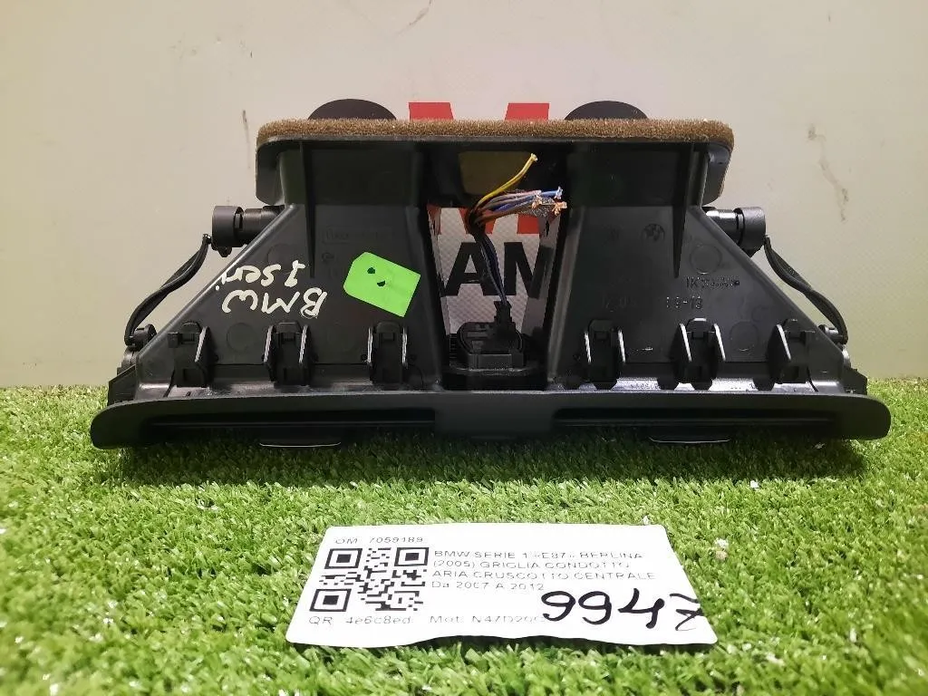 Griglia Condotto ARIA Cruscotto Centrale 7059189 Bmw Serie 1 E87 Berlina 2005