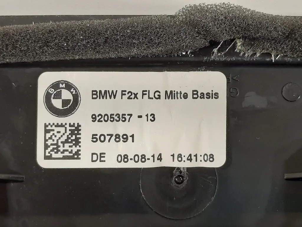 Griglia Condotto ARIA Cruscotto Centrale 9205357-13 Bmw Serie 1 F20 Berlina 2012
