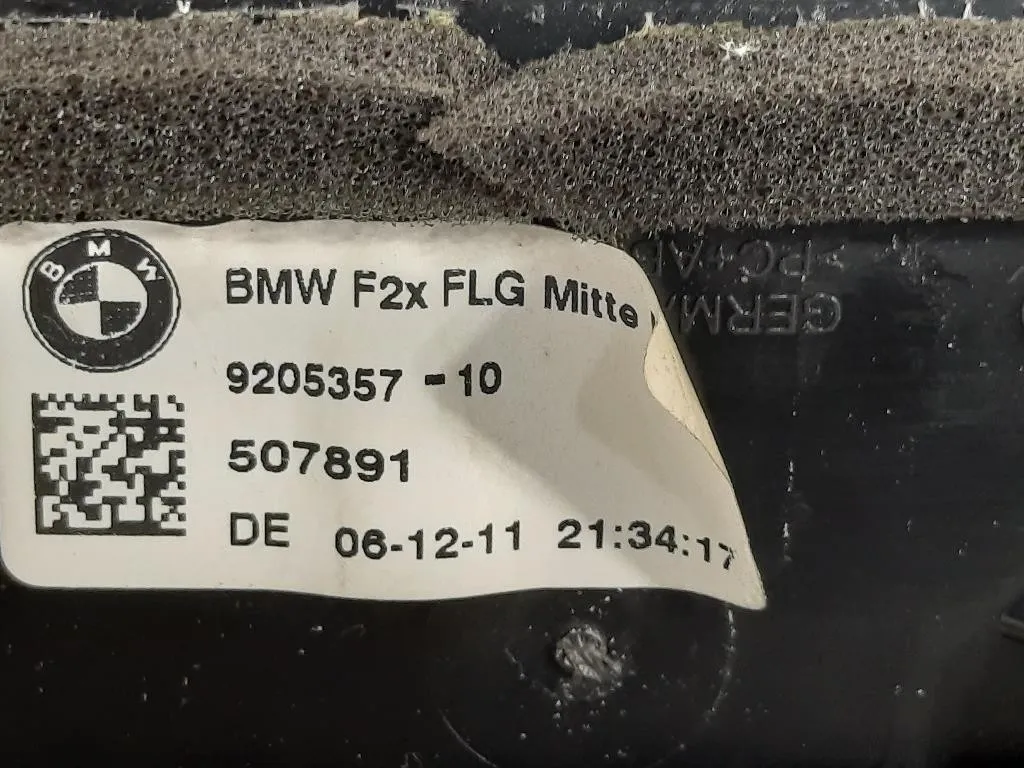 Griglia Condotto ARIA Cruscotto Centrale 9205357-13 Bmw Serie 1 F20 Berlina 2012