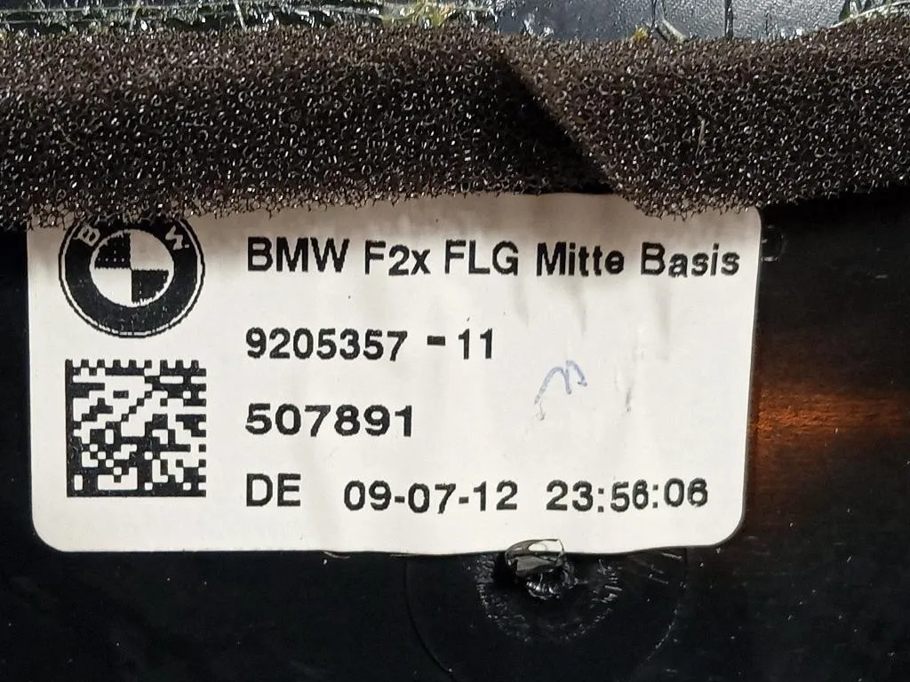 Griglia Condotto ARIA Cruscotto Centrale 9205357-11 Bmw Serie 1 F20 Berlina 2012