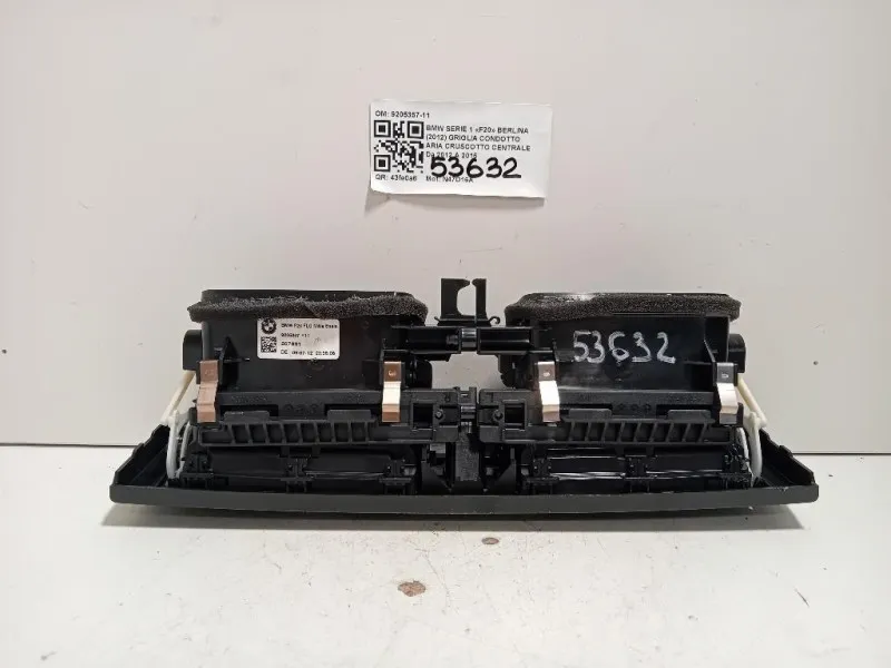 Griglia Condotto ARIA Cruscotto Centrale 9205357-11 Bmw Serie 1 F20 Berlina 2012