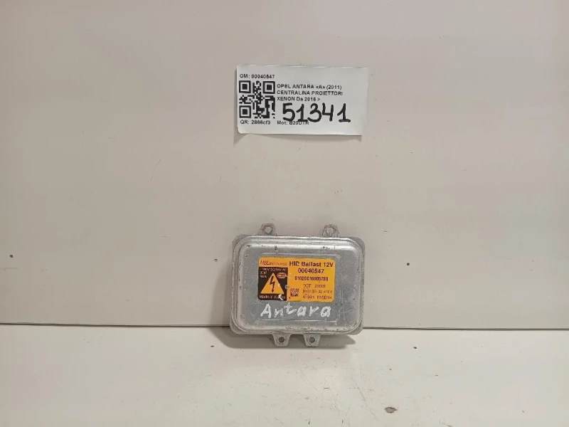 Centralina Proiettori Xenon 00040547 Opel Antara A 2011