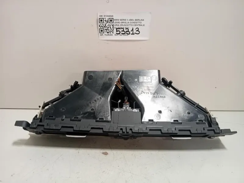 Griglia Condotto ARIA Cruscotto Centrale 91304649 Bmw Serie 3 E90 Berlina 2005