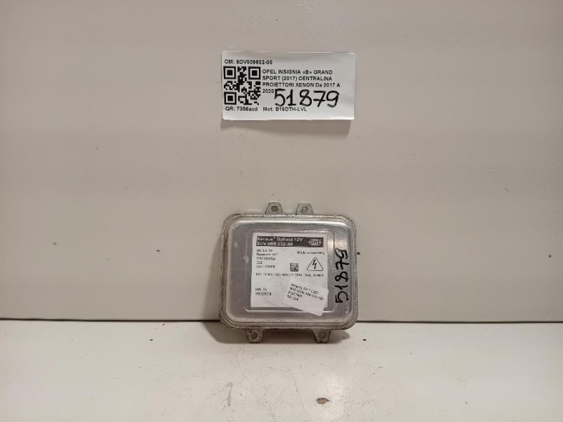 Centralina Proiettori Xenon 5DV009932-00 Opel Insignia B Grand Sport 2017