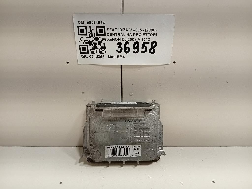 Centralina Proiettori Xenon 98034934 Seat Ibiza V 6J5 2008