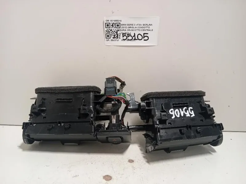 Griglia Condotto ARIA Cruscotto Centrale 921855215 Bmw Serie 3 F30 Berlina 2012