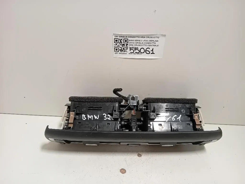 Griglia Condotto ARIA Cruscotto Centrale 931794404 Bmw Serie 3 F30 Berlina 2012