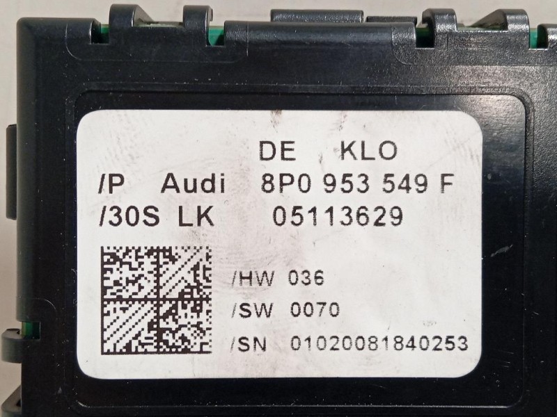 Centralina Regolazione Piantone Sterzo 8P0 953 549 F Audi A3 8PA Sportback 2008