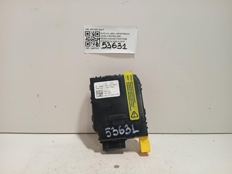 Centralina Regolazione Piantone Sterzo 8P0 953 549 F Audi A3 8PA Sportback 2008
