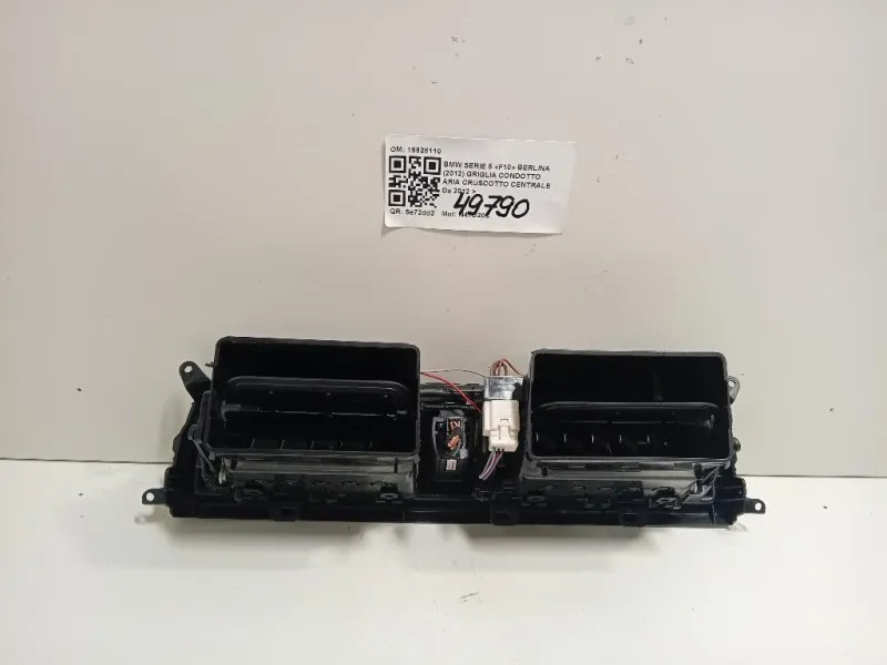 Griglia Condotto ARIA Cruscotto Centrale 16828110 Bmw Serie 5 F10 Berlina 2012