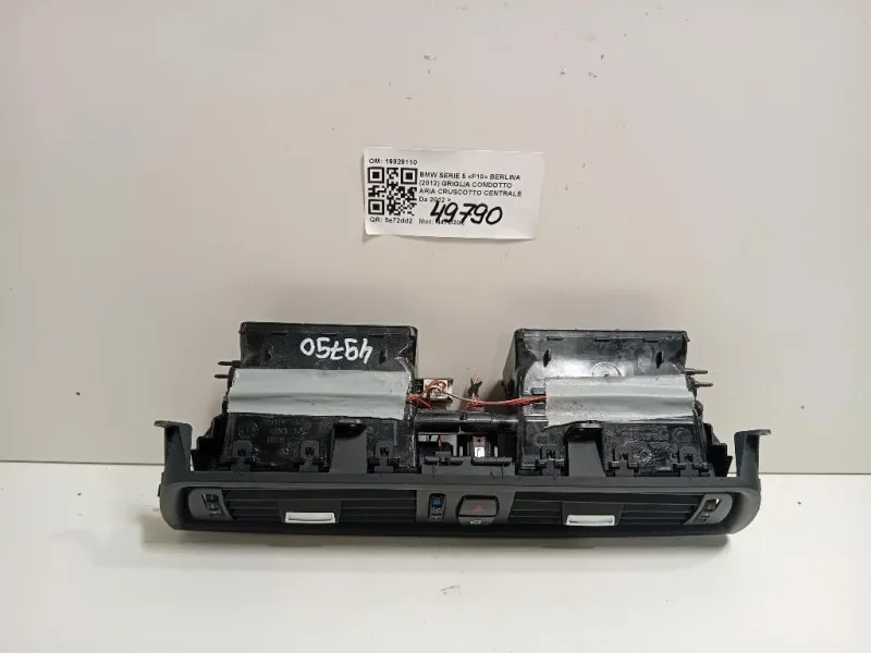 Griglia Condotto ARIA Cruscotto Centrale 16828110 Bmw Serie 5 F10 Berlina 2012