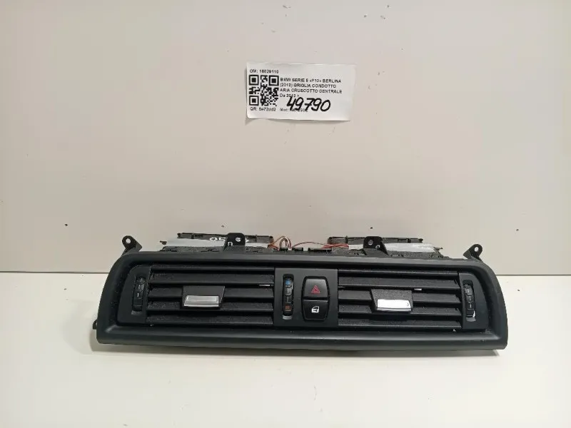 Griglia Condotto ARIA Cruscotto Centrale 16828110 Bmw Serie 5 F10 Berlina 2012