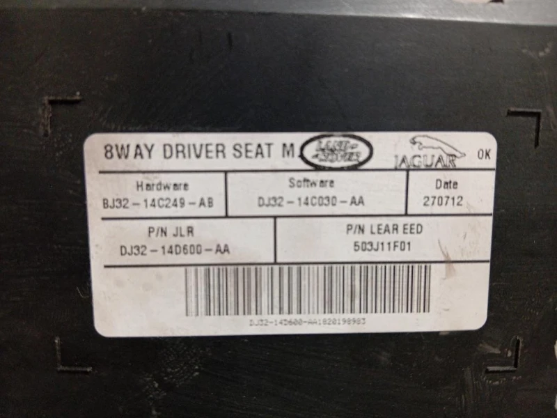 Centralina Regolazione Sedile ANT DX BJ32-14C249-AB Land Rover Range Rover Evoque I 2011