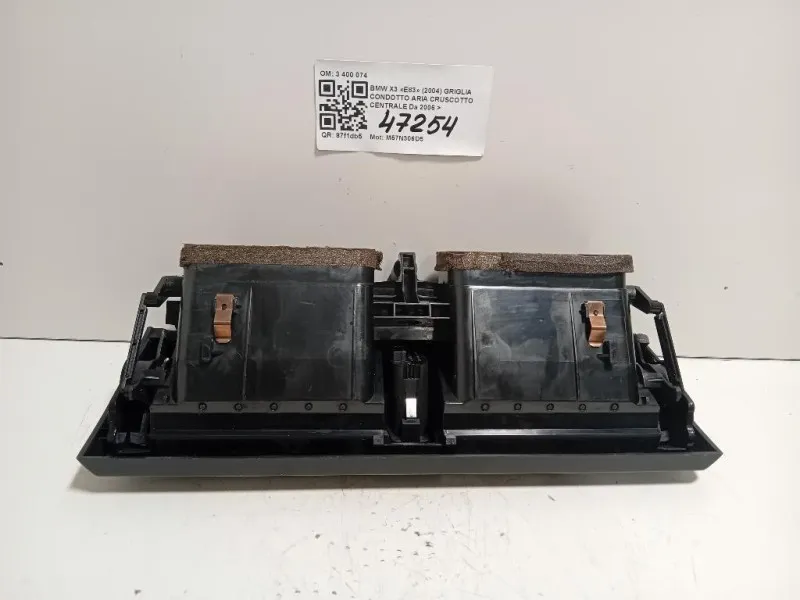 Griglia Condotto ARIA Cruscotto Centrale 3 400 074 Bmw X3 E83 2004
