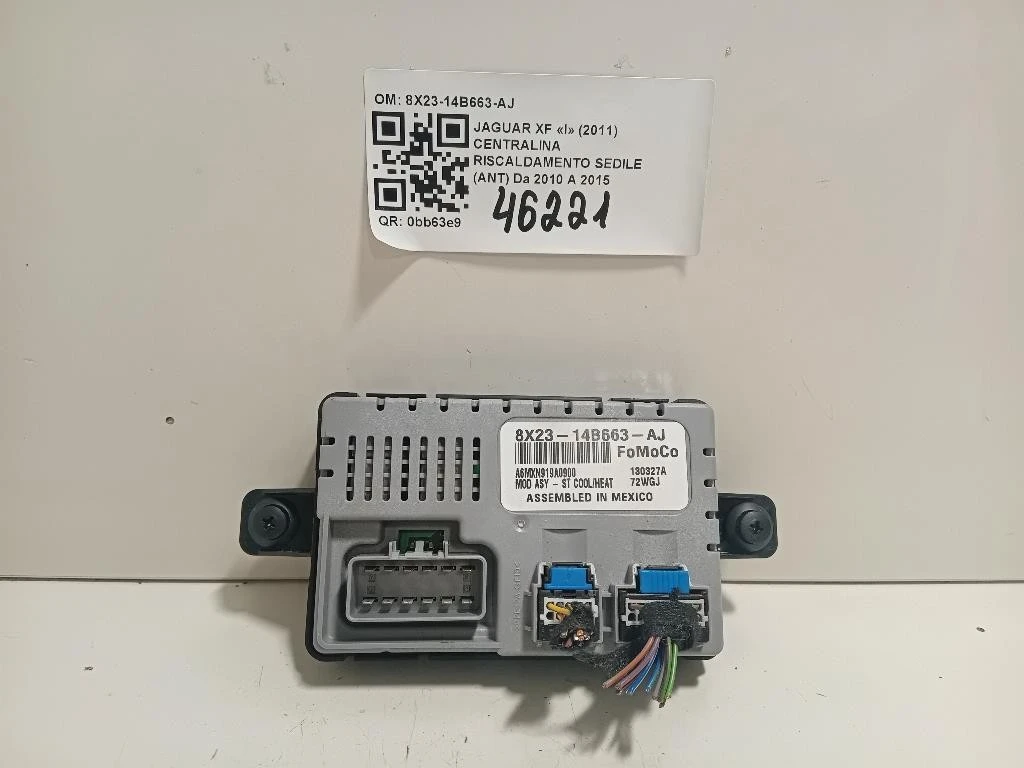 Centralina Riscaldamento Sedile ANT 8X23-14B663-AJ Jaguar XF I 2011
