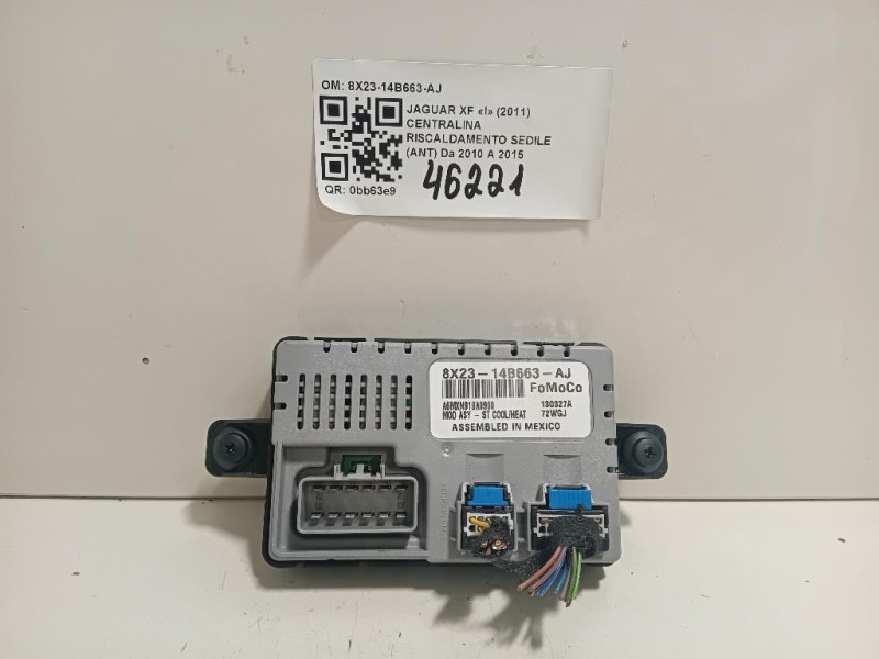 Centralina Riscaldamento Sedile ANT 8X23-14B663-AJ Jaguar XF I 2011
