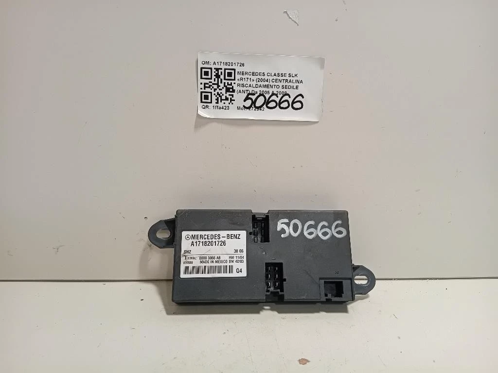 Centralina Riscaldamento Sedile ANT A1718201726 Mercedes Classe SLK R171 2004
