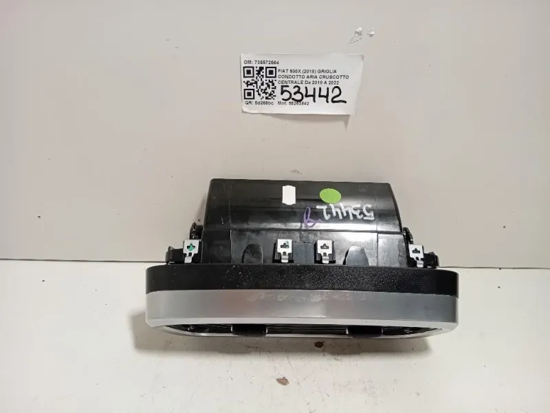 Griglia Condotto ARIA Cruscotto Centrale 735572564 Fiat 500X 2018