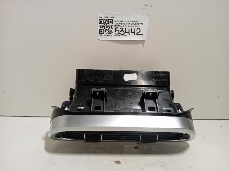 Griglia Condotto ARIA Cruscotto Centrale 735572564 Fiat 500X 2018